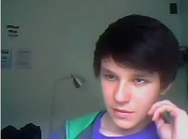 Dark hair and cute eyes